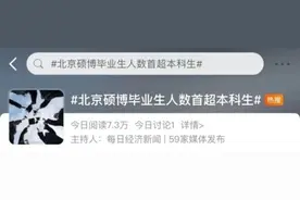 有高校公布数据，硕博毕业生超过本科生图片