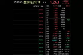 ETF观察丨国产软件板块异动拉升，同花顺涨超14%创历史新高，数字经济ETF（159658）拉升近2%图片