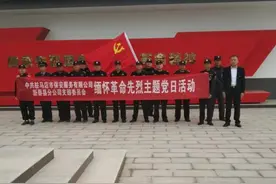 驻马店市保安服务有限公司新蔡县分公司支部委员会开展缅怀先烈革命主题党日活动图片