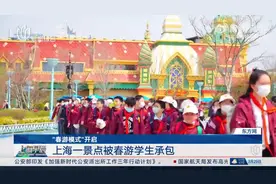 “春游模式”开启 上海一景点被春游学生承包图片