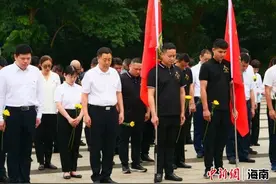 海口市退役军人事务局开展清明祭英烈活动图片