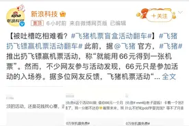 出发地不能自选、退款等到月底，飞猪“扔飞镖”机票盲盒扎心了图片