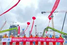 南京地铁4号线过江盾构井提前24天完成施工图片