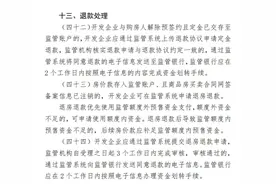 退房退款优先使用监管额度外预售资金支付图片