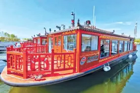 画舫船、摇橹船穿梭华北水乡 北京公交白洋淀水上巴士本月启航图片