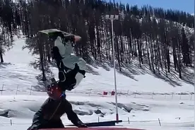 浙江6岁萌娃跳出单板滑雪高难度空翻！偶像是苏翊鸣图片