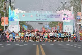 归来！2023鹤壁马拉松万名跑友跑进诗和远方图片