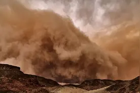 飞沙万里入大海 前世今生问何方|沙尘暴图片