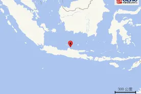 印尼爪哇岛发生7.1级地震，震源深度600公里图片