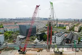 轨道交通18号线二期工程通南路站顺利开工图片