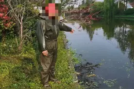 在河道用地笼捕鱼？抓！图片