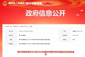 福州市教育局最新名单！319所学校上榜！图片