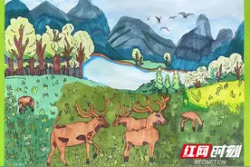 可爱暴击！快来欣赏“守护好一江碧水”岳阳市青少年绘画作品线上展播图片