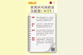 每日一词 | 世界乒乓球职业大联盟（WTT）图片