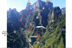 中国翼装飞人张树鹏将挑战穿越张家界天门洞图片