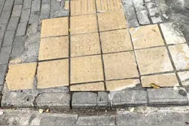 自解决盲道落差后，这些地方路坎也能“走”行李箱了图片