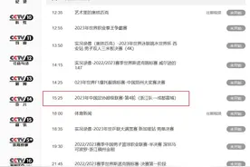 🔥本赛季首次！CCTV5今日下午3点25分将直播中超浙江vs成都蓉城图片