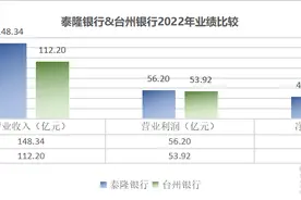 浙江台州两家城商行业绩PK：泰隆银行2022年净利润、资产总额反超台州银行图片