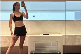 谷爱凌真自律！抵达巴黎后直奔健身房图片