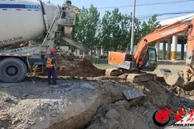 博兴县“四好农村路”建设项目滨乔路改建工程建设正酣图片