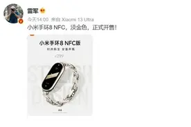 小米手环8淡金配色NFC版今天开售：售价299元图片