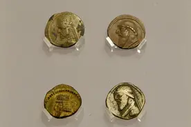 西安大唐西市博物馆里的古丝路货币图片