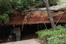 深圳一豪宅花园塌陷掉进地下停车场，专业人士：事故原因可从四个方面调查图片