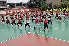 灞桥区赵庄小学武术社团活动图片