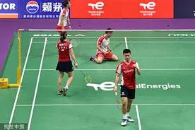 国羽5-0丹麦小组第一出线，苏迪曼杯八强对阵印尼图片