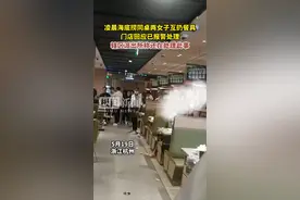 海底捞同桌两女子互扔餐具，辖区派出所：在处理中图片