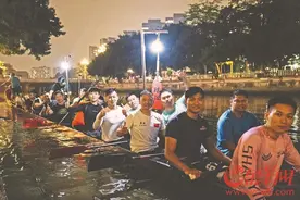 端午将至广州水乡火热备战 龙舟夜训不止房东在“卷”图片