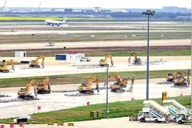 浦东机场滑行道和跑道提前完成不停航施工顺利投运图片