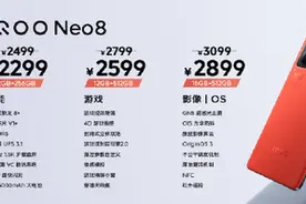 iQOO Neo8系列正式发布！2299元起 首发天玑9200+图片