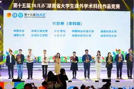 湖南中医药大学在“挑战杯”湖南省大学生课外学术科技作品竞赛中再创佳绩图片