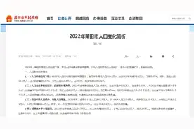 去年减少2.1万人！莆田人口首次出现负增长图片