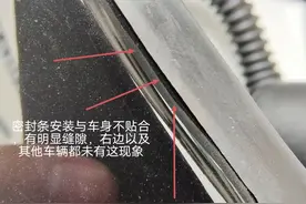 消费者投诉35万买的新车密封条老化、有车漆气泡！车企回应图片