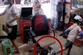 男孩进便利店脚踢11个月大女婴，女婴母亲：查监控才发现视频封面