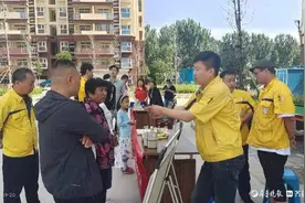 聊城新奥联合开发区市政管理处开展燃气安全进小区活动图片