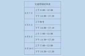 高考期间 嘉祥县这些路段实行交通管制图片