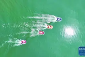 浙江长兴：水上演练 备战汛期图片