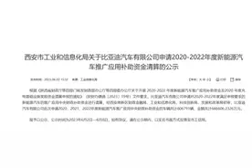 66.66亿补贴，比亚迪西安的相互成就图片
