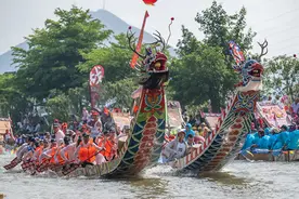 千年龙舟竞渡 百舸争流逐浪莆仙图片