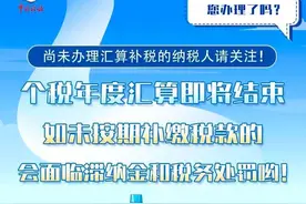 提醒！个税年度汇算本月结束，未按期补税将收滞纳金图片