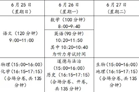 海南省中考将于6月25日开考！7月16日左右公布成绩图片