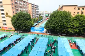 205家企业“抢订”898名学生！广州工贸举行2023年大型校园招聘会图片