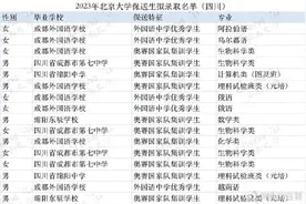 优秀！四川24名学生拟保送清华北大图片