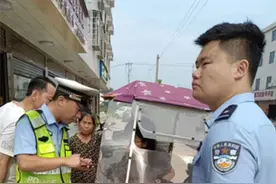 攸县：乡镇干部路口值勤  确保一方平安图片