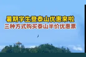 果然视频｜学生凭这三种证件可购买泰山半价优惠票图片