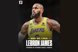 美媒评历史前十顺位最强球员：状元詹姆斯 探花乔丹 第7顺位库里图片