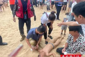 惊险！海南澄迈一男孩在海边溺水昏迷不醒，危急时刻……图片